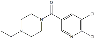 1-[(5,6-dichloropyridin-3-yl)carbonyl]-4-ethylpiperazine Structure