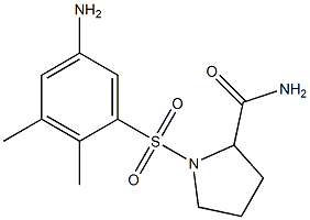 1-[(5-amino-2,3-dimethylbenzene)sulfonyl]pyrrolidine-2-carboxamide