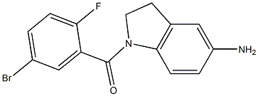  1-[(5-bromo-2-fluorophenyl)carbonyl]-2,3-dihydro-1H-indol-5-amine