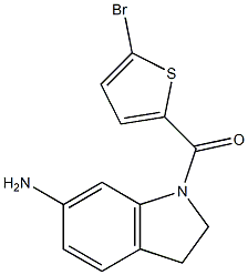 1-[(5-bromothiophen-2-yl)carbonyl]-2,3-dihydro-1H-indol-6-amine Structure