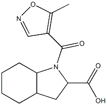 1-[(5-methylisoxazol-4-yl)carbonyl]octahydro-1H-indole-2-carboxylic acid