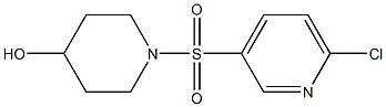 1-[(6-chloropyridine-3-)sulfonyl]piperidin-4-ol|