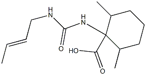 1-[(but-2-en-1-ylcarbamoyl)amino]-2,6-dimethylcyclohexane-1-carboxylic acid