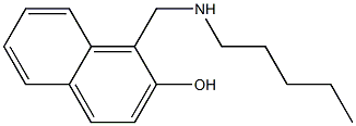 1-[(pentylamino)methyl]naphthalen-2-ol Structure