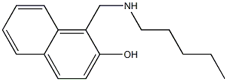 1-[(pentylamino)methyl]naphthalen-2-ol 结构式