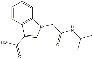 1-[(propan-2-ylcarbamoyl)methyl]-1H-indole-3-carboxylic acid