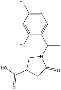 1-[1-(2,4-dichlorophenyl)ethyl]-5-oxopyrrolidine-3-carboxylic acid Structure