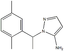 1-[1-(2,5-dimethylphenyl)ethyl]-1H-pyrazol-5-amine Structure