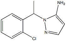 1-[1-(2-chlorophenyl)ethyl]-1H-pyrazol-5-amine 化学構造式