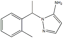 1-[1-(2-methylphenyl)ethyl]-1H-pyrazol-5-amine Struktur