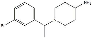 1-[1-(3-bromophenyl)ethyl]piperidin-4-amine,,结构式