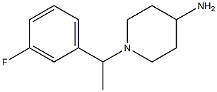 1-[1-(3-fluorophenyl)ethyl]piperidin-4-amine,,结构式