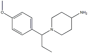 1-[1-(4-methoxyphenyl)propyl]piperidin-4-amine,,结构式
