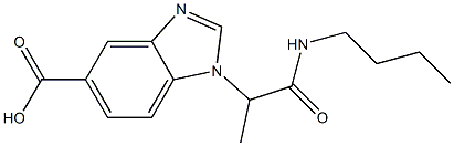  1-[1-(butylcarbamoyl)ethyl]-1H-1,3-benzodiazole-5-carboxylic acid