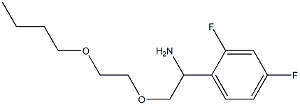 1-[1-amino-2-(2-butoxyethoxy)ethyl]-2,4-difluorobenzene Structure