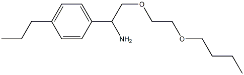 1-[1-amino-2-(2-butoxyethoxy)ethyl]-4-propylbenzene,,结构式