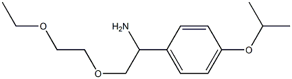  1-[1-amino-2-(2-ethoxyethoxy)ethyl]-4-(propan-2-yloxy)benzene