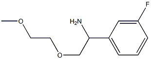 1-[1-amino-2-(2-methoxyethoxy)ethyl]-3-fluorobenzene Structure