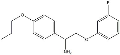 1-[1-amino-2-(3-fluorophenoxy)ethyl]-4-propoxybenzene