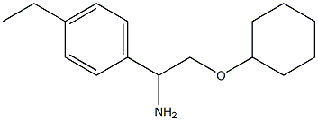 1-[1-amino-2-(cyclohexyloxy)ethyl]-4-ethylbenzene Structure