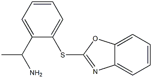 1-[2-(1,3-benzoxazol-2-ylsulfanyl)phenyl]ethan-1-amine Structure