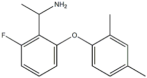 1-[2-(2,4-dimethylphenoxy)-6-fluorophenyl]ethan-1-amine,,结构式