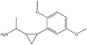 1-[2-(2,5-dimethoxyphenyl)cyclopropyl]ethan-1-amine Structure