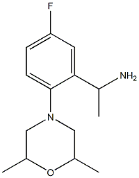 1-[2-(2,6-dimethylmorpholin-4-yl)-5-fluorophenyl]ethan-1-amine