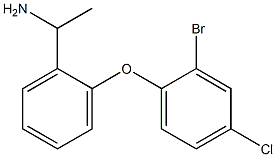 1-[2-(2-bromo-4-chlorophenoxy)phenyl]ethan-1-amine Structure
