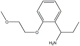 1-[2-(2-methoxyethoxy)phenyl]propan-1-amine,,结构式