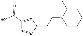 1-[2-(2-methylpiperidin-1-yl)ethyl]-1H-1,2,3-triazole-4-carboxylic acid