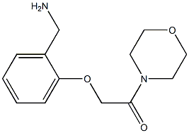 1-[2-(2-morpholin-4-yl-2-oxoethoxy)phenyl]methanamine 结构式