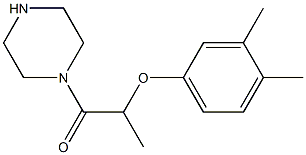 1-[2-(3,4-dimethylphenoxy)propanoyl]piperazine Structure