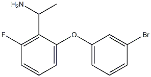 1-[2-(3-bromophenoxy)-6-fluorophenyl]ethan-1-amine,,结构式