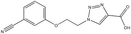  1-[2-(3-cyanophenoxy)ethyl]-1H-1,2,3-triazole-4-carboxylic acid