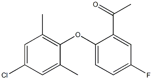 1-[2-(4-chloro-2,6-dimethylphenoxy)-5-fluorophenyl]ethan-1-one