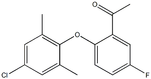 1-[2-(4-chloro-2,6-dimethylphenoxy)-5-fluorophenyl]ethan-1-one Structure