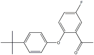1-[2-(4-tert-butylphenoxy)-5-fluorophenyl]ethan-1-one Struktur