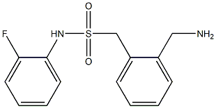 1-[2-(aminomethyl)phenyl]-N-(2-fluorophenyl)methanesulfonamide Structure