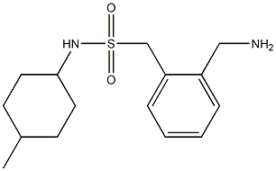 1-[2-(aminomethyl)phenyl]-N-(4-methylcyclohexyl)methanesulfonamide Structure