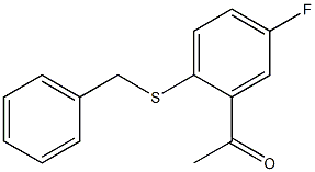 1-[2-(benzylsulfanyl)-5-fluorophenyl]ethan-1-one Structure