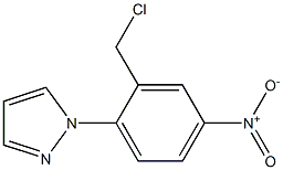 1-[2-(chloromethyl)-4-nitrophenyl]-1H-pyrazole 结构式