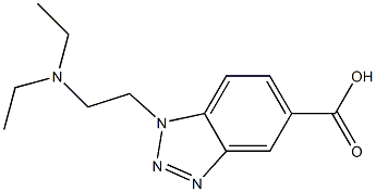 1-[2-(diethylamino)ethyl]-1H-1,2,3-benzotriazole-5-carboxylic acid Structure