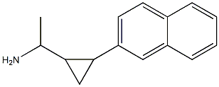 1-[2-(naphthalen-2-yl)cyclopropyl]ethan-1-amine Structure