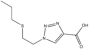 1-[2-(propylsulfanyl)ethyl]-1H-1,2,3-triazole-4-carboxylic acid