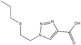  1-[2-(propylsulfanyl)ethyl]-1H-1,2,3-triazole-4-carboxylic acid