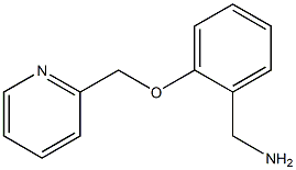 1-[2-(pyridin-2-ylmethoxy)phenyl]methanamine 化学構造式
