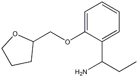 1-[2-(tetrahydrofuran-2-ylmethoxy)phenyl]propan-1-amine|