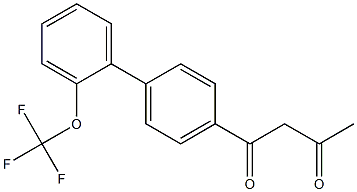 1-[2'-(trifluoromethoxy)-1,1'-biphenyl-4-yl]butane-1,3-dione Structure