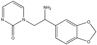  1-[2-amino-2-(1,3-benzodioxol-5-yl)ethyl]pyrimidin-2(1H)-one